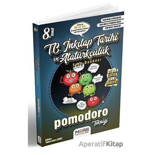 Mars Yayınları 8. Sınıf T.C. İnkılap Tarihi ve Atatürkçülük Pomodoro Soru Bankası