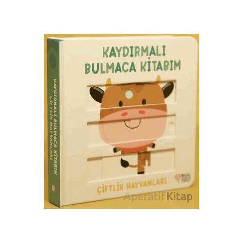 Kaydırmalı Bulmaca Kitabım - Çiftlik Hayvanlar - Kolektif - Masalperest