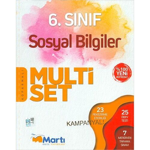 Martı Kampanyalı 6.Sınıf Sosyal Bilgiler Koparmalı Multi Set