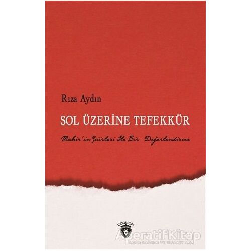Sol Üzerine Tefekkür - Rıza Aydın - Dorlion Yayınları