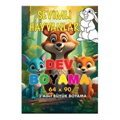 Sevimli Hayvanlar Dev Boyama - Kollektif - Kabile Çocuk