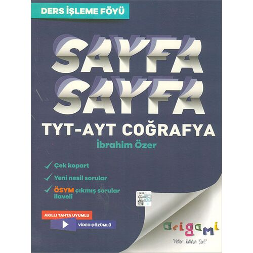 TYT-AYT Coğrafya Sayfa Sayfa Ders İşleme Föyü Tammat Yayıncılık