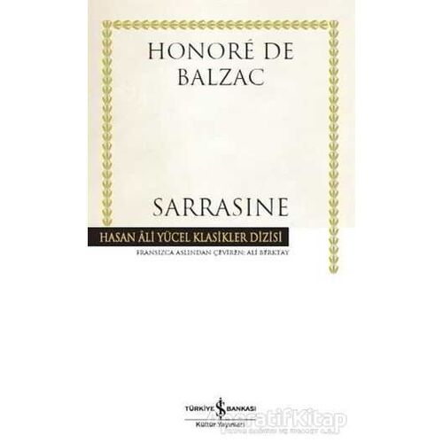 Sarrasine - Honore de Balzac - İş Bankası Kültür Yayınları
