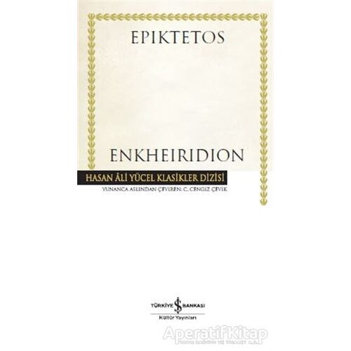 Enkheiridion (Ciltli) - Epiktetos - İş Bankası Kültür Yayınları
