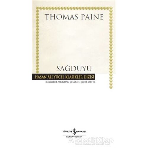 Sağduyu (Ciltli) - Thomas Paine - İş Bankası Kültür Yayınları