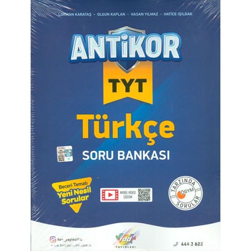 TYT Türkçe Antikor Soru Bankası FDD Yayınları