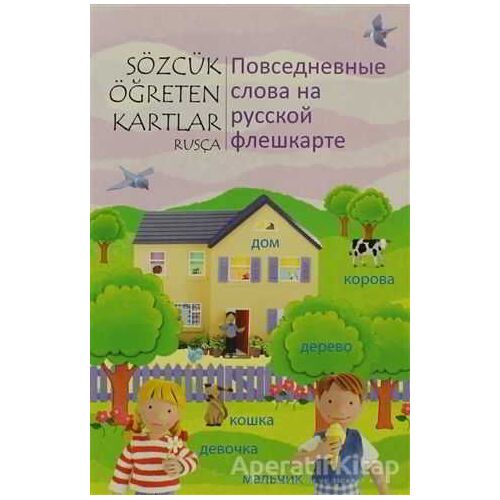 Sözcük Öğreten Kartlar - Rusça - Kolektif - 1001 Çiçek Kitaplar