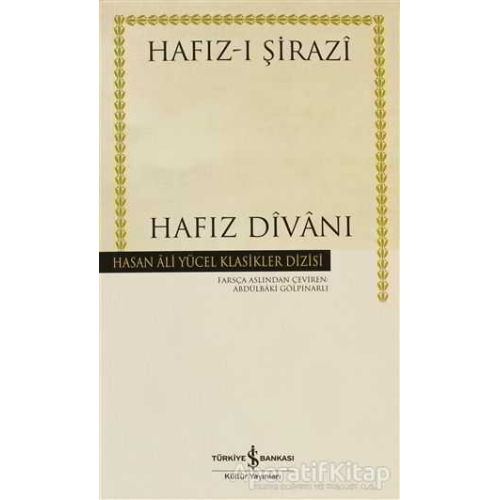 Hafız Divanı - Hafız-ı Şirazi - İş Bankası Kültür Yayınları