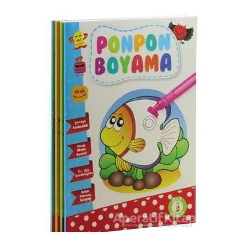 Ponpon Boyama (4 Kitap Takım) - Kolektif - Ema Çocuk