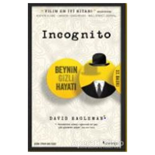 Incognito - Beynin Gizli Hayatı - David Eagleman - Domingo Yayınevi