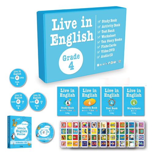 4.Sınıf İngilizce Öğrenme Seti Live in English