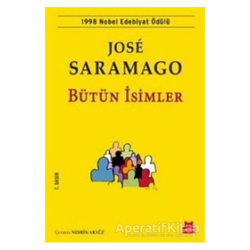 Bütün İsimler - Jose Saramago - Kırmızı Kedi Yayınevi