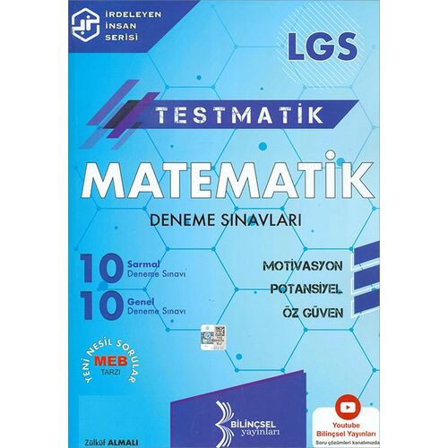Bilinçsel 2021 LGS Testmatik Matematik Deneme Sınavları