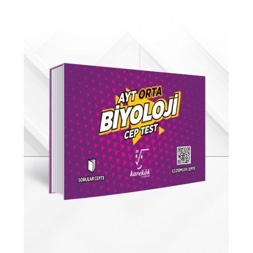 Karekök AYT Orta Biyoloji Cep Test