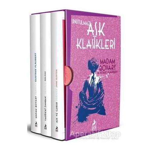 Unutulmaz Aşk Klasikleri (3 Kitap Takım) - Gustave Flaubert - Ren Kitap