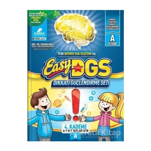 Easy DGS Dikkati Güçlendirme Seti (6 - 7 - 8 - 9 Yaşlar İçin) 4. Kademe A
