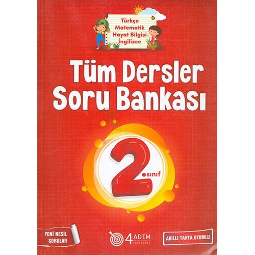 2. Sınıf Tüm Dersler Soru Bankası - Sevil Köybaşı - 4 Adım Yayınları