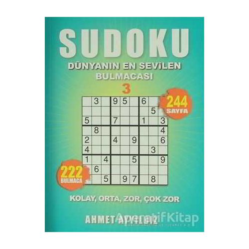 Sudoku - Dünyanın En Sevilen Bulmacası 3 - Bertan Kodamanoğlu - Olimpos Yayınları