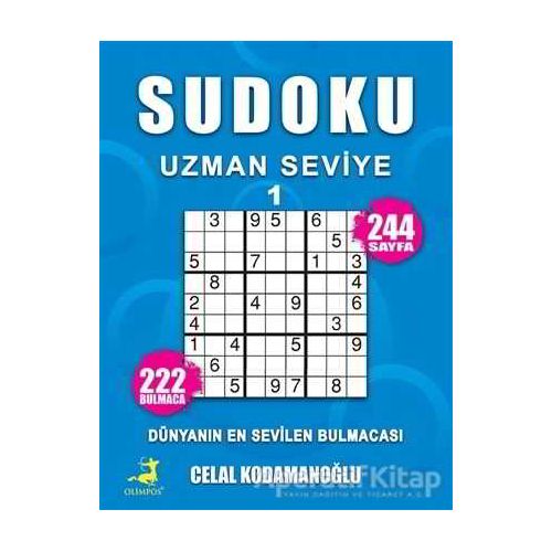 Sudoku Uzman Seviye 1 - Celal Kodamanoğlu - Olimpos Yayınları