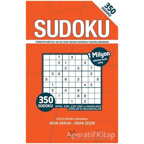 350 Sudoku (Turuncu Kapak) - Okan Arıkan - Mikado Yayınları