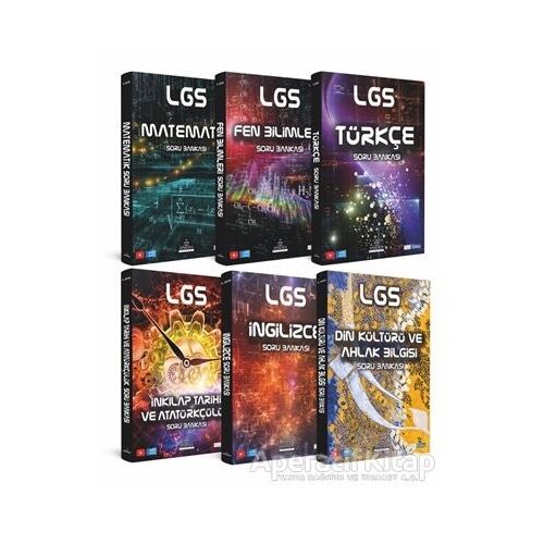 Yeni Nesil LGS Soru Bankası Kutulu Set (6 Kitap Takım Çanta Hediyeli)