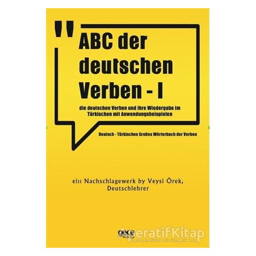 ABC Der Deutschen Verben - 1 - Veysi Örek - Gece Kitaplığı