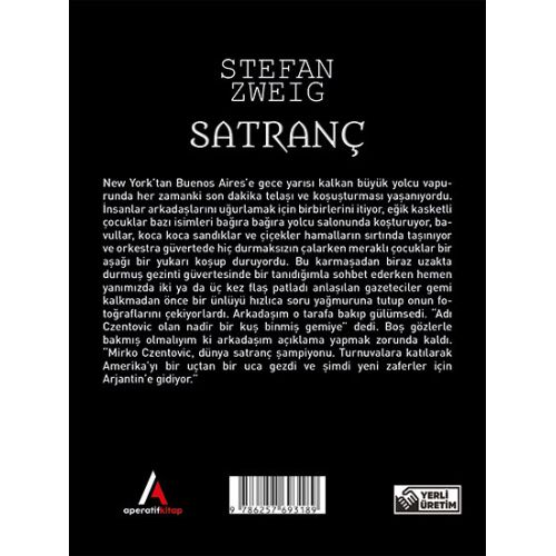 Satranç - Stefan Zweig - Cep Boy Aperatif Tadımlık Kitaplar