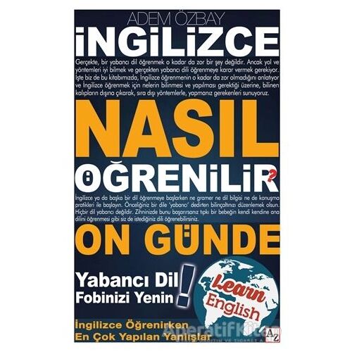 İngilizce Nasıl Öğrenilir? - Adem Özbay - Az Kitap