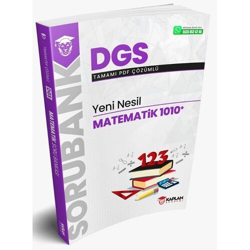 Kaplan Akademi 2021 DGS Matematik Yeni Nesil 1010+ Soru Bankası PDF Çözümlü
