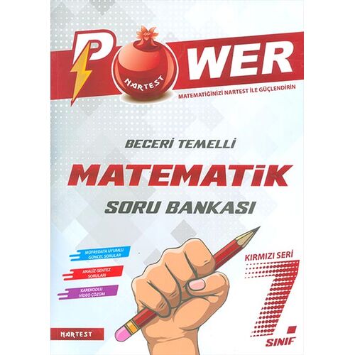 7.Sınıf Kırmızı Power Matematik Soru Bankası Nartest Yayınları