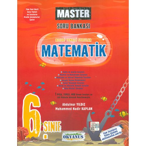 6.Sınıf Matematik Master Soru Bankası Okyanus Yayınları