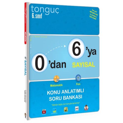 Tonguç 0’dan 6’ya Sayısal Konu Anlatımlı Soru Bankası