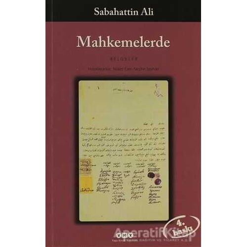 Mahkemelerde (Belgeler) - Sabahattin Ali - Yapı Kredi Yayınları