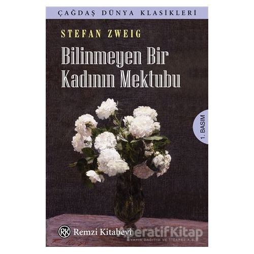 Bilinmeyen Bir Kadının Mektubu - Stefan Zweig - Remzi Kitabevi