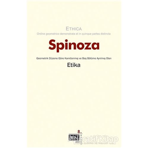 Etika - Benedictus de Spinoza - Dost Kitabevi Yayınları