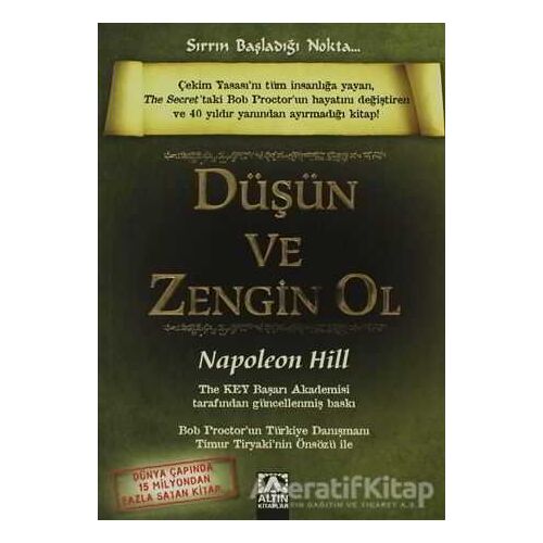 Düşün ve Zengin Ol - Napoleon Hill - Altın Kitaplar