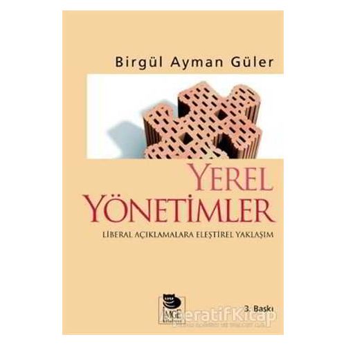 Yerel Yönetimler - Birgül Ayman Güler - İmge Kitabevi Yayınları