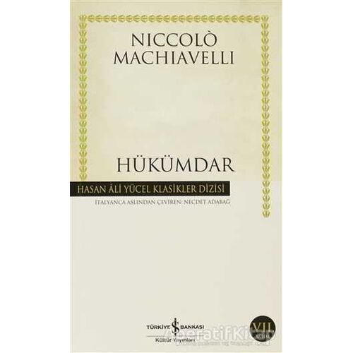 Hükümdar - Niccolo Machiavelli - İş Bankası Kültür Yayınları