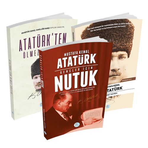 Mustafa Kemal Atatürk; Nutuk, Ölmez Sözler, Biyografi 3lü Set Maviçatı Yayınları