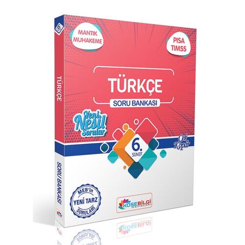 6.Sınıf Türkçe Soru Bankası KöşeBilgi Yayınları