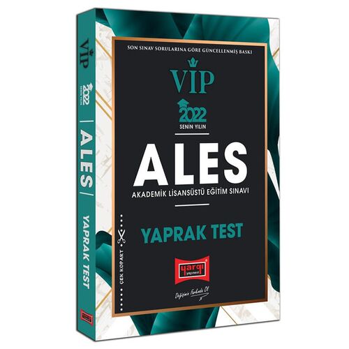 Yargı 2022 ALES VIP Yaprak Test