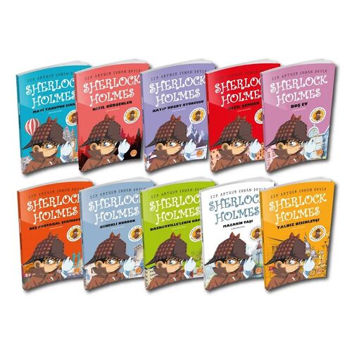 Çocuklar İçin Sherlock Holmes Seti 10 Kitap ( Kutusuz ) Biom Yayınları
