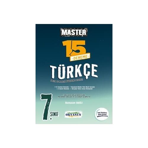 7. Sınıf Master 15 Türkçe Denemesi Okyanus Yayınları