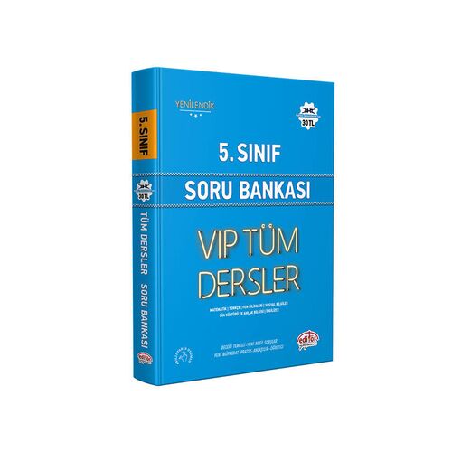 5. Sınıf VIP Tüm Dersler Soru Bankası Mavi Kitap Editör Yayınevi