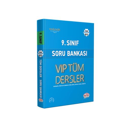 9. Sınıf VIP Tüm Dersler Soru Bankası Mavi Kitap Editör Yayınevi