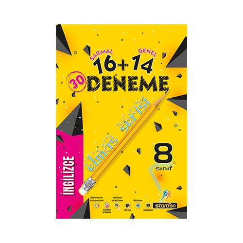 8. Sınıf İngilizce 30 Deneme Elmas Serisi Startfen Yayınları