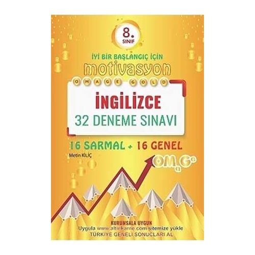 8. Sınıf İngilizce Gold 32 Deneme Omage Yayınları