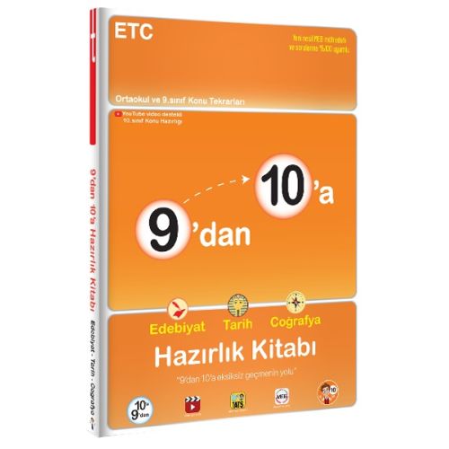 9’dan 10’a Edebiyat Tarih Coğrafya Hazırlık Kitabı Tonguç Akademi