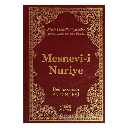 Mesnevi-i Nuriye Ciltli (Çanta Boy) - Bediüzzaman Said-i Nursi - Söz Basım Yayın
