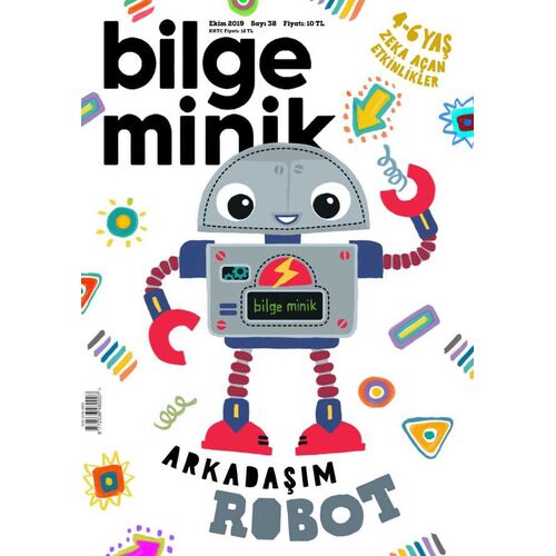 Bilge Minik Dergisi Sayı: 38 Ekim 2019 Arkadaşım Robot (Oyun Hediyeli)